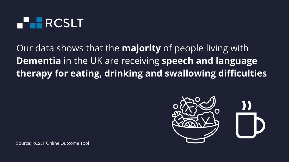 People living with dementia often experience speech, language, communication, eating, drinking &amp; swallowing difficulties so it's crucial they're able to access speech &amp; language therapy to help reduce the impact of these difficulties #DementiaActionWeek