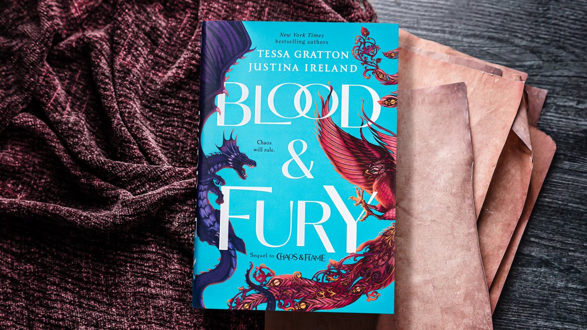 Happy #BookBirthday @tessagratton and Justina Ireland! Blood & Fury is on shelves today!
