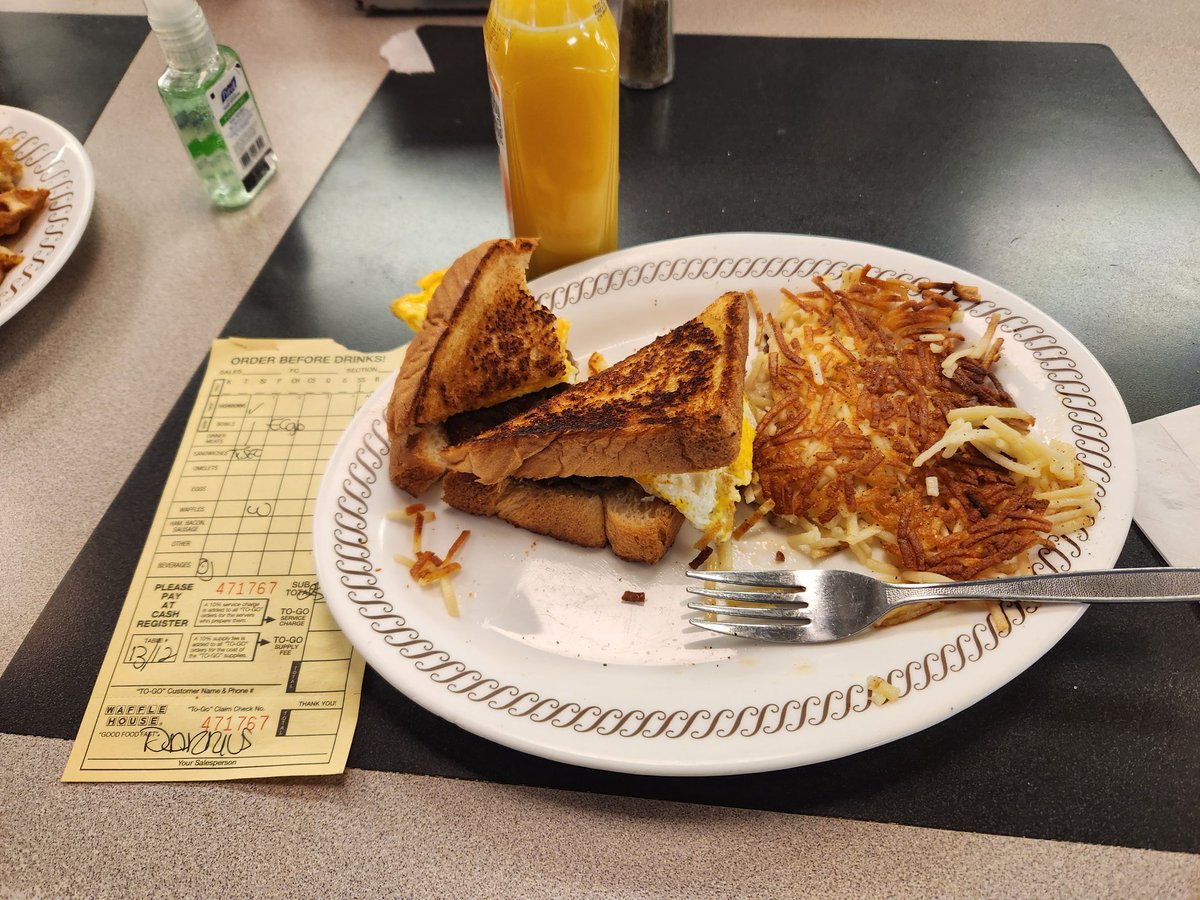 Waffle House is actually so much better when you dine in