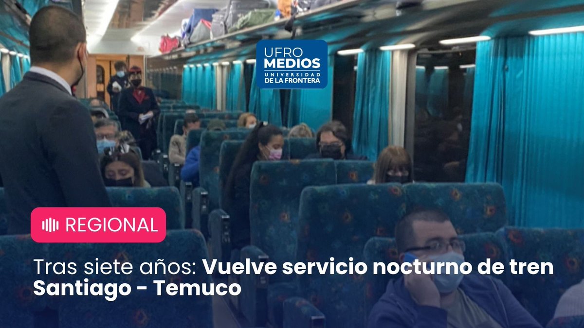🚂 El servicio especial volverá este mes con un viaje de ida y vuelta desde la capital hasta Temuco.

📆 Se retomará el recorrido con fines turísticos solamente durante los festivos y fechas estivales como temporada de invierno y verano.

#Trentemuco #Turismo