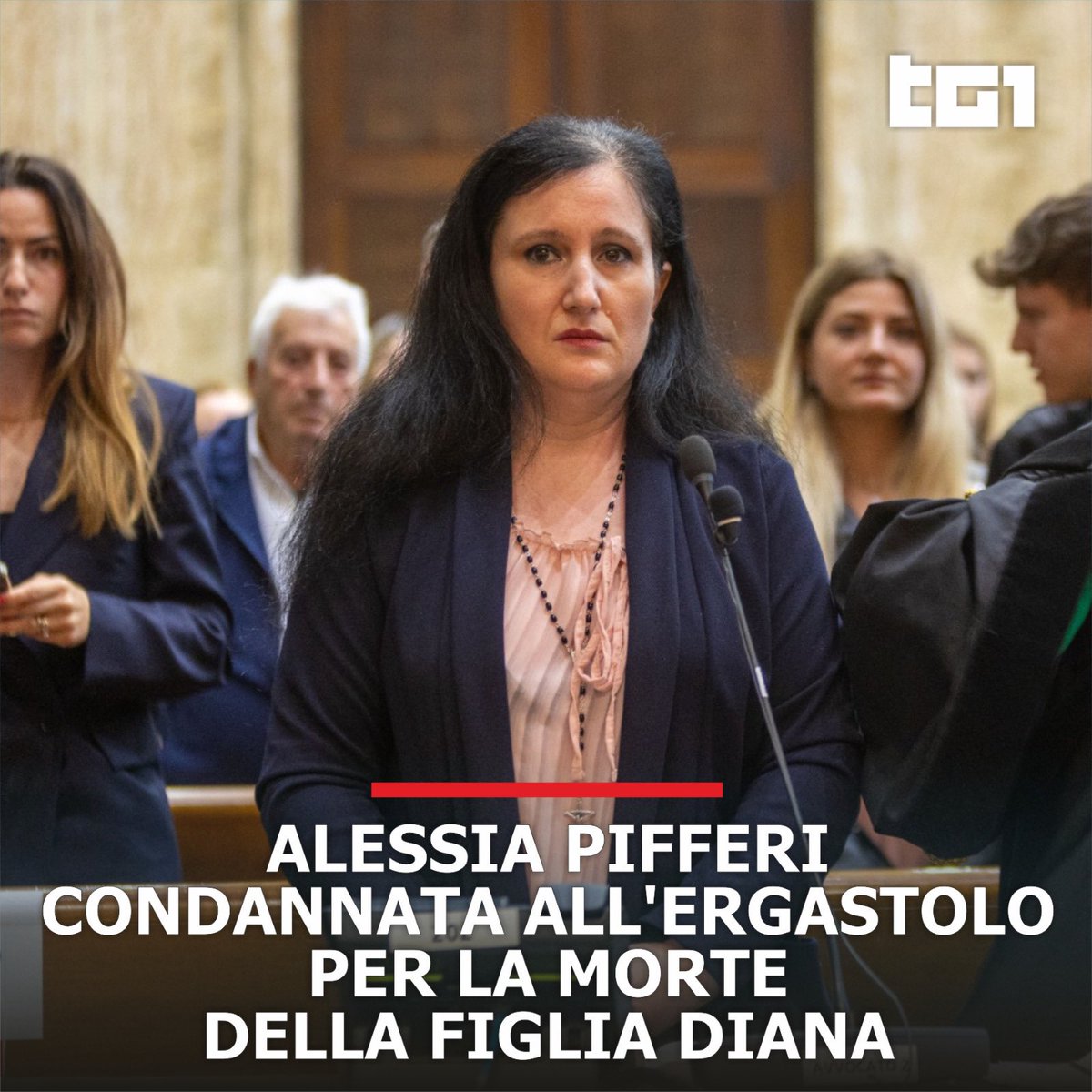 🔴 Alessia #Pifferi è stata condannata all’ergastolo per aver lasciato morire di stenti la figlia Diana di 18 mesi, abbandonata a casa da sola per sei giorni nel luglio del 2022. Lo ha deciso oggi la Corte di Assise di #Milano.