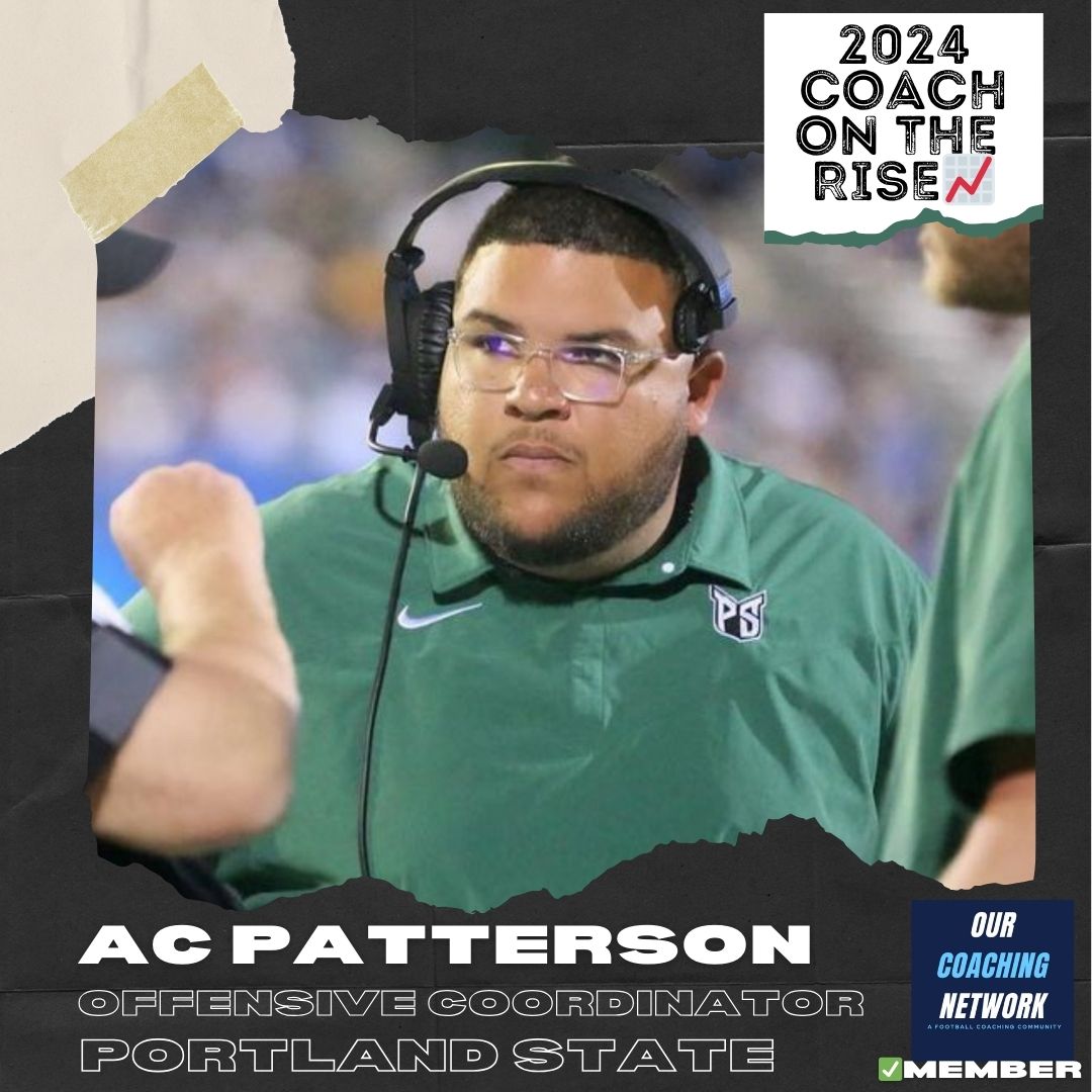 Our Coaching Network | A Football Coach Community (@ourcoachingnet) on Twitter photo 🏈FCS Coach on The Rise📈
<a href="/psuviksFB/">Portland State Football</a> Offensive Coordinator <a href="/coachapatterson/">AC Patterson</a> is one of the Top Offensive Coaches in CFB✅
And he is a 2024 Our Coaching Network Top FCS Coach on the Rise📈
FCS Coach on The Rise🧵👇 🏈FCS Coach on The Rise📈
<a href="/psuviksFB/">Portland State Football</a> Offensive Coordinator <a href="/coachapatterson/">AC Patterson</a> is one of the Top Offensive Coaches in CFB✅
And he is a 2024 Our Coaching Network Top FCS Coach on the Rise📈
FCS Coach on The Rise🧵👇