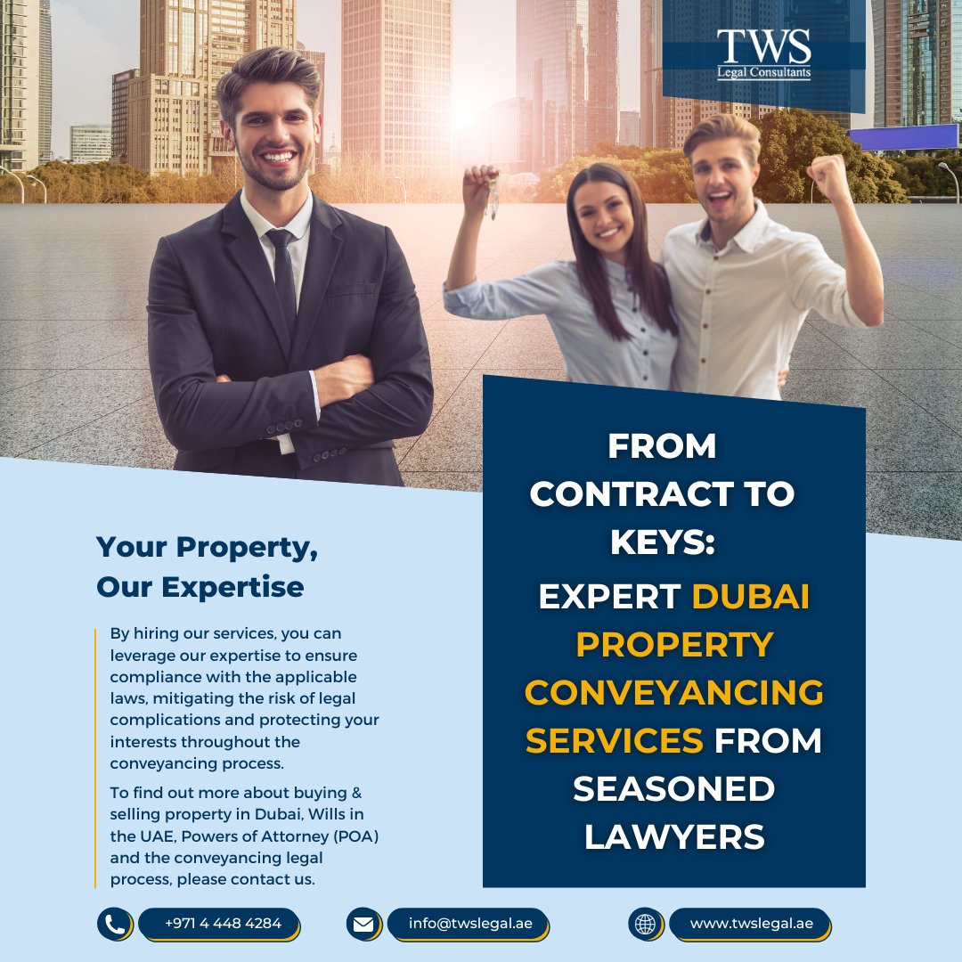 To find out more about buying & selling property in Dubai, Wills in the UAE, Powers of Attorney (POA) and the conveyancing legal process, please contact us. #DubaiPropertyConveyancing #DubaiRealEstateLawyers #PropertyLegalConsultantsDubai #DubaiPropertyLawFirm #ConeyancingInDubai