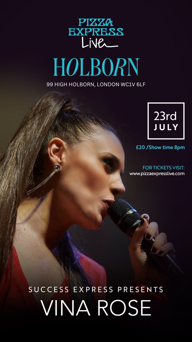 Vina Rose (@vinarosemusic) on Twitter photo LONDON ARE YOU READY???!!
I’m beyond excited to announce my first headline show in the heart of the city and it’s going to be unforgettable..🎶
Join me and my insane band at <a href="/PizzaExpress/">PizzaExpress</a> Holborn on the 23rd July .. Grab your tickets here 👇:
pizzaexpresslive.com/whats-on/vina-…
#livemusic LONDON ARE YOU READY???!!
I’m beyond excited to announce my first headline show in the heart of the city and it’s going to be unforgettable..🎶
Join me and my insane band at <a href="/PizzaExpress/">PizzaExpress</a> Holborn on the 23rd July .. Grab your tickets here 👇:
pizzaexpresslive.com/whats-on/vina-…
#livemusic