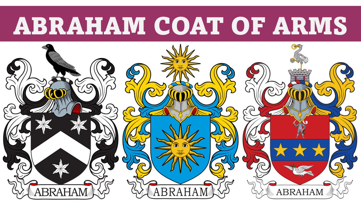 VIDEO presenting 20 coats of arms in the #ABRAHAM family:
youtu.be/93liSTawiLg?si…

#heraldry #ancestry #coatofarms #familycrest #genealogy #medieval #Middleages #wappen