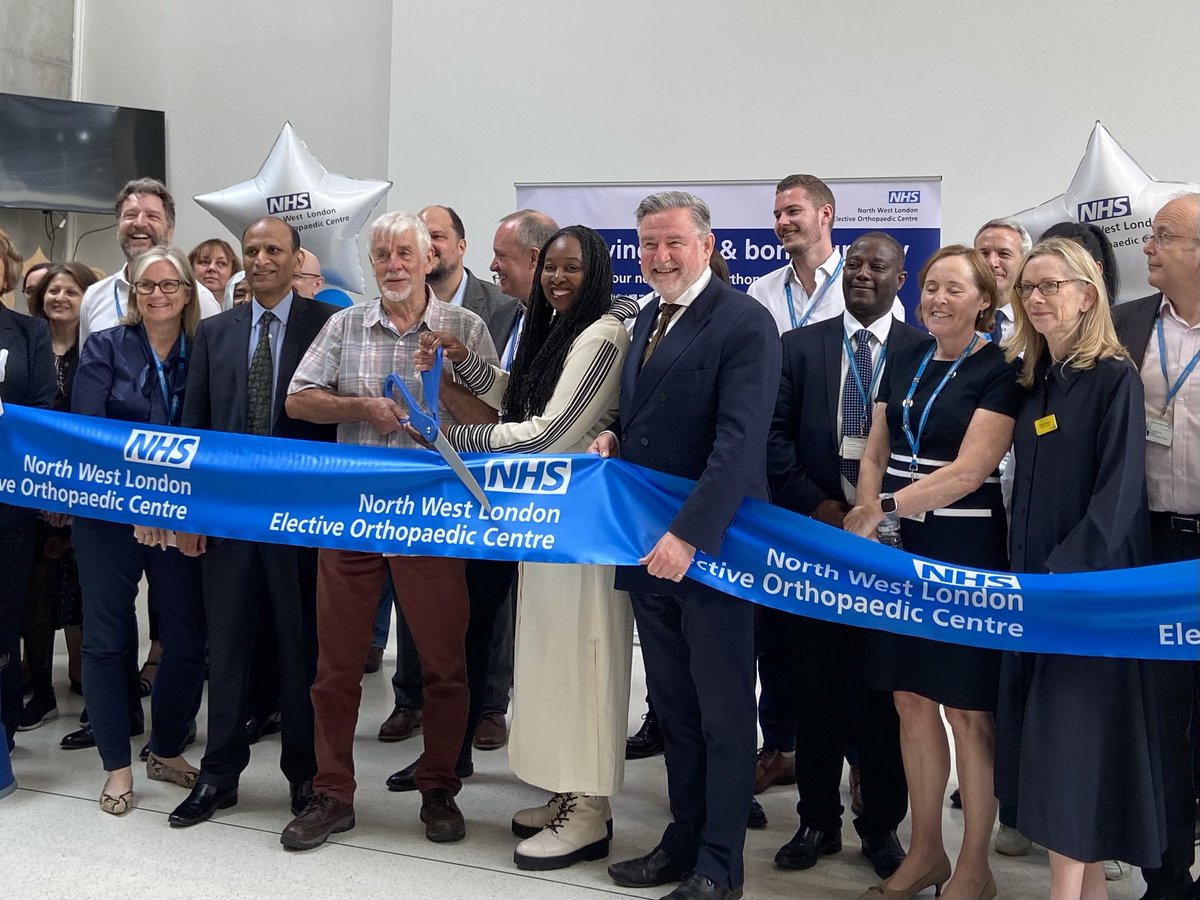 The North West London Elective Orthopaedic Centre is officially open at Central Middlesex Hospital. It will involve close working between LNWH, @ChelwestFT, @HillingdonNHSFT and @ImperialNHS. The centre is expected to complete an extra 4,000 surgeries a year.