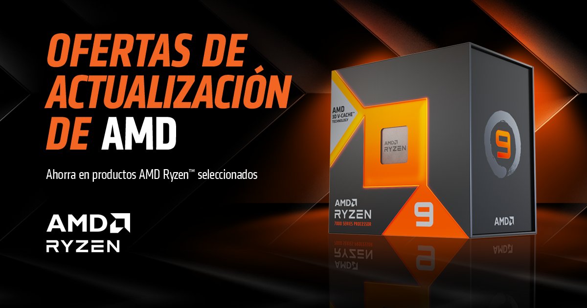 COOLMODcom's tweet photo. ¡No pierdas la oportunidad de actualizar tu procesador AMD! 🚀🌟 Descubre las irresistibles ofertas de actualización Ryzen™ para potenciar tu equipo. 💻✨

👇Todas las ofertas
https://t.co/YN0gUTDOAk https://t.co/TE6ukoPUwA
