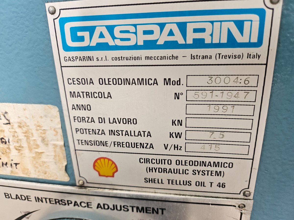 JetMachineryLtd's tweet photo. Fresh in stock:

Gasparini Model 3004:6 Hydraulic Rake Guillotine Shear

£7,950.00 + VAT

sales@jetmachinery.co.uk https://t.co/SdK5wMu19q