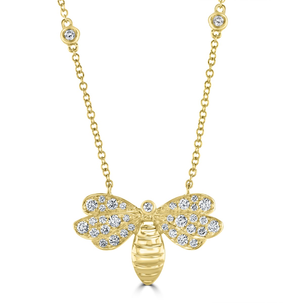 It's the bees knees! Our beautiful 18ct gold and diamond bee necklace is our choice this afternoon.

Fly in for a closer look... ow.ly/OyMw50REhE6

 #BeeNecklace #StatementNecklace