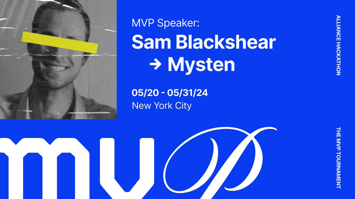 The application deadline for @MVPHackathon is 2 days away. If you’re building novel crypto products on @SuiNetwork, apply to bring your idea to MVP and learn from MVP Hackathon speaker, @b1ackd0g. Apply by May 15th at mvp.alliance.xyz