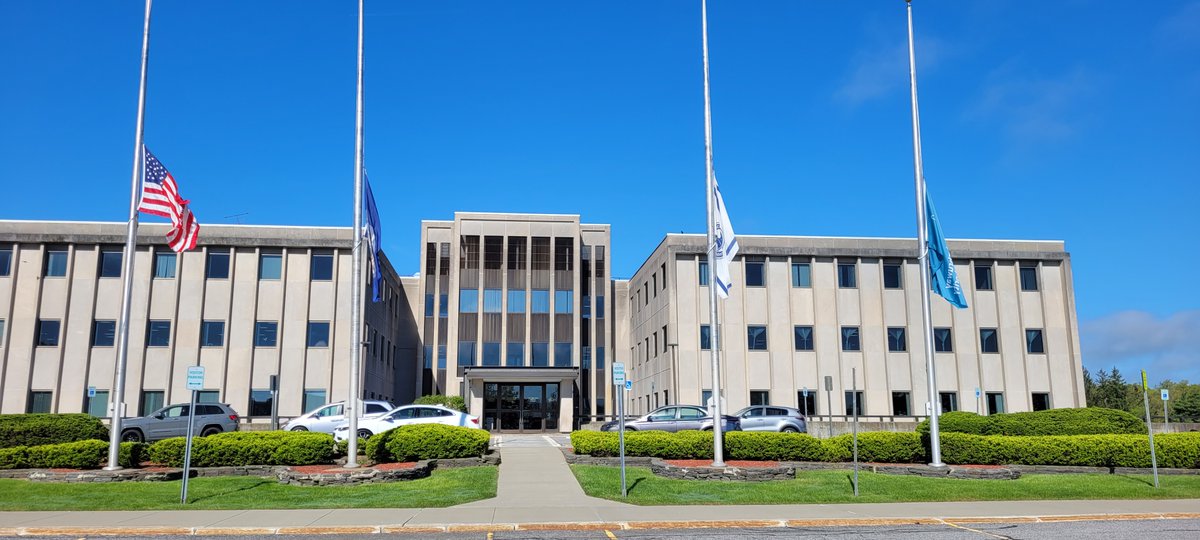 Flags on state buildings are at half-staff in honor of our brother, Thruway Authority employee Vincent “Vinny” Giammarva. Vinny, a Construction Equipment Operator Heavy in the Henrietta Maintenance Section, was fatally injured in a work zone last week. 🔗 bit.ly/3QJ7s2y