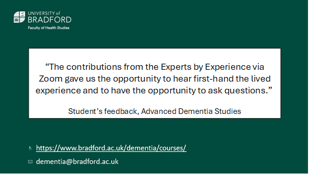 Did you know that our MSc Advanced Dementia Studies has been creating leaders in #dementia care for the past 20 years? 🌟Apply now and become part of our rich history of academic excellence. Enquire now at dementia@bradford.ac.uk or visit: bradford.ac.uk/courses/pg/adv…