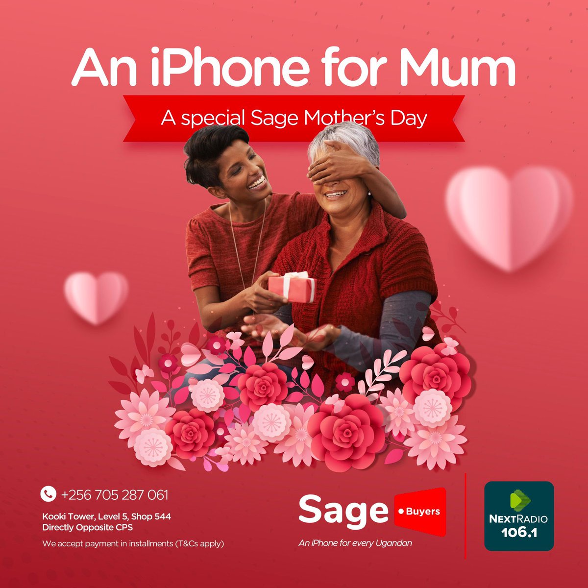 GOOD NEWS GOOD NEWS! We are in our final stages of giving away “An iPhone for Mum”. Voting is on-going for the son who will be taking home the special #SageMothersDay gift to his/Here Mum. Checkout the nominees & don’t forget to vote. 👉 sagebuyers.com/ultimate-mothe… #NextMothersDay
