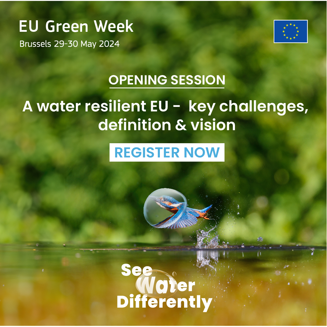 #DYK that since 1970, 1/3 of the 🌍 freshwater ecosystems have been lost, and freshwater populations have plummeted by 83%? Join the #EUGreenWeek 2024 opening session on 29 May at 13.45 CEST to discuss the key challenges and vision for a #WaterWiseEU 👉 europa.eu/!MkYwkk
