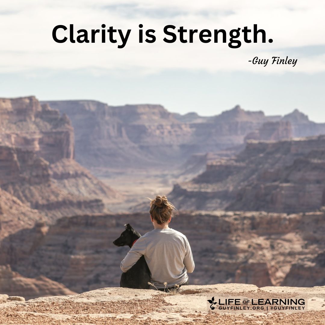 'Clarity is Strength.' ~ Guy Finley #mondaymotivation #strength #selfawareness #lettinggo #guyfinley