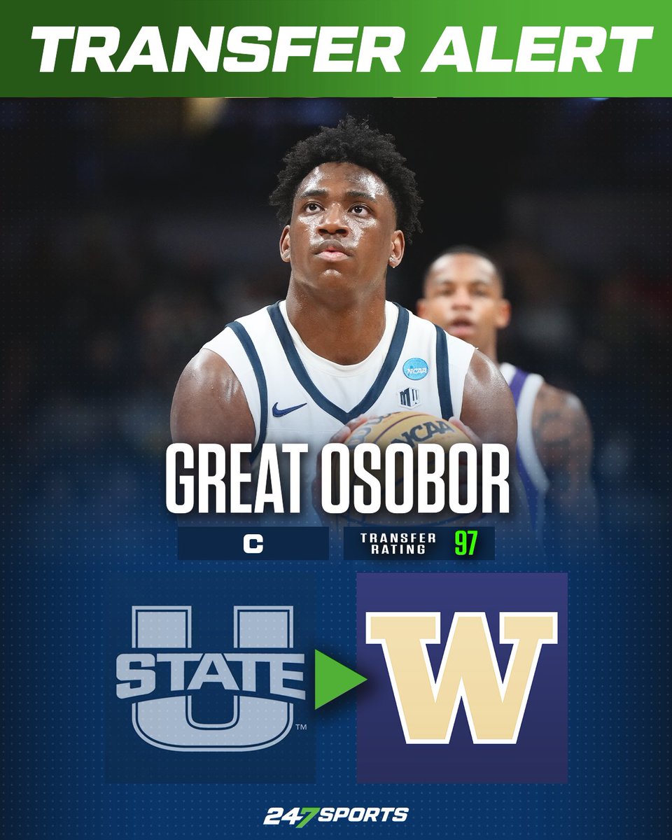 BREAKING: The top-available player in the transfer portal, Great Osobor, has committed to Washington 🔥 MORE: 247sports.com/article/great-…