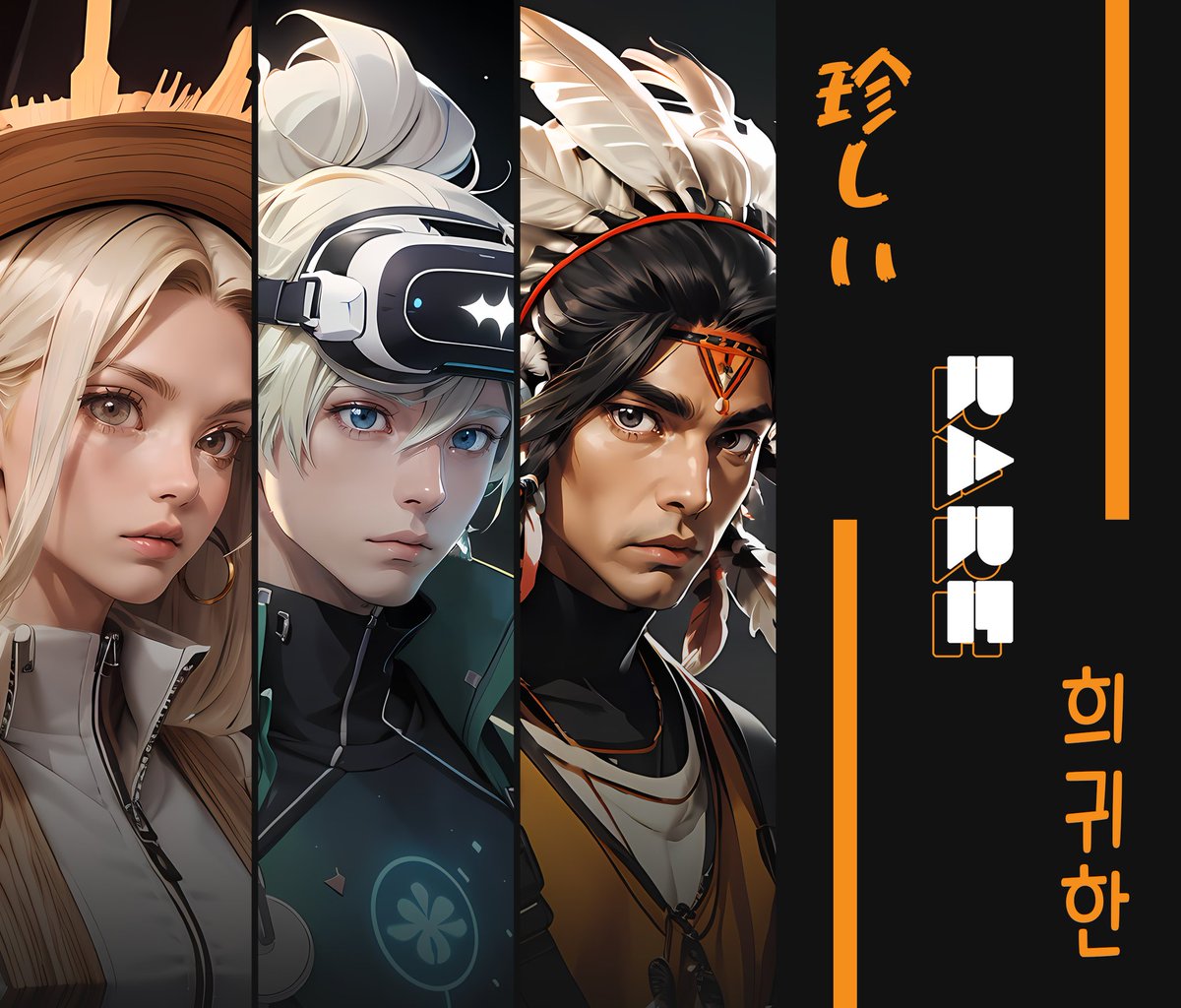 DarkSeiders 😤 Assemble!!

New day, New reveal.
Come greet our Rare Tier where creativity have no limits.
We're almost there, as now we are 2 of 4.
Mint date: 1x/05/2024

🤍🔄📝
And as always, Stay Dark! 😤