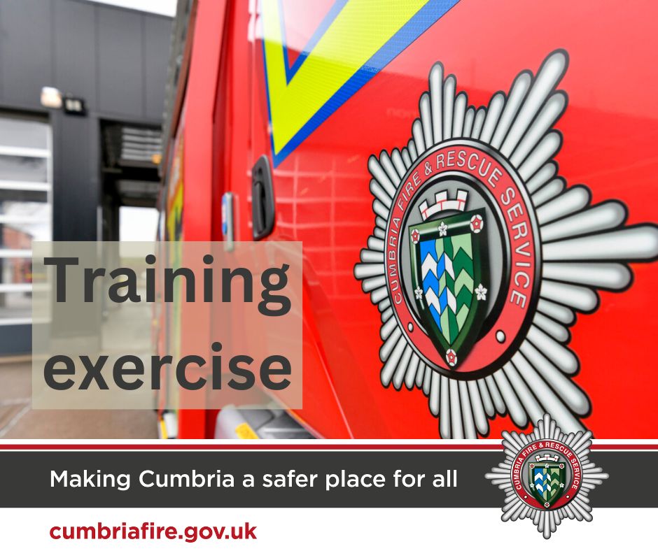 Our crew are taking part in a breathing apparatus (BA) training session at Keswick Rugby Club tonight. Please don't be alarmed if you see smoke in the vicinity between 5.30pm and 8.30pm.