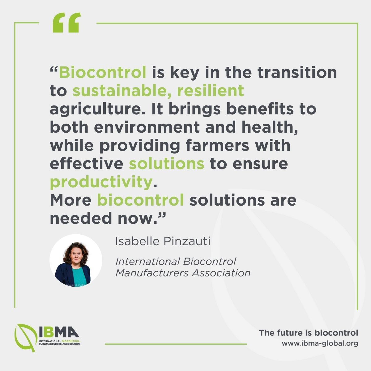 🌱💡🐛The @H2020IPMWorks workshop, entitled “Boosting IPM implementation in the EU” takes place today! Biocontrol, an essential part of #IPM, is the key to a future of #sustainable #regenerative agriculture. See what IBMA’s Isabelle Pinzauti has to say below: ⬇️