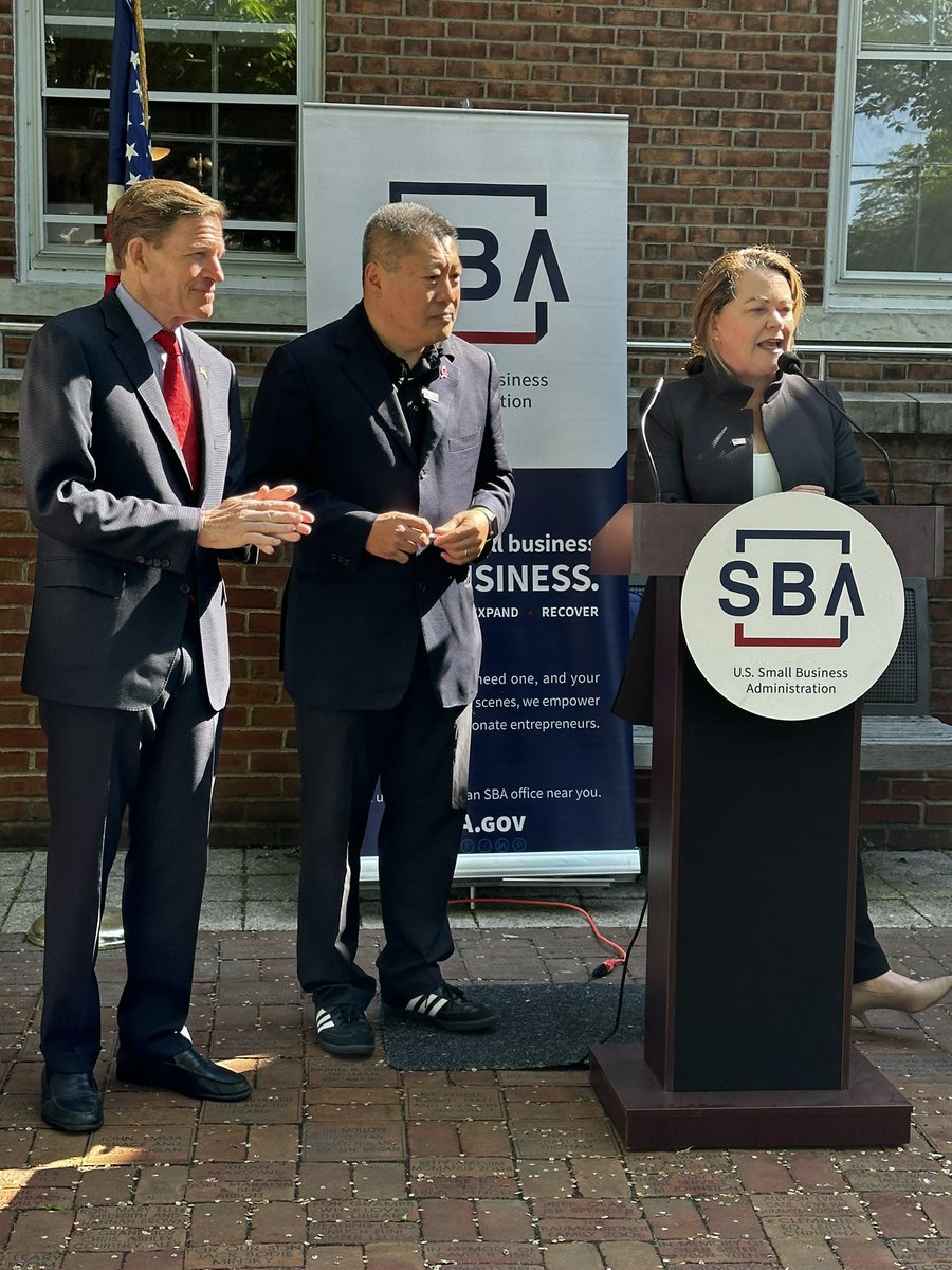 Today Press Conference @FairfieldPubLib - @SBAgov District Director. Marx announcing our upcoming Capital Matchmaker on June 4th along with @SenBlumenthal @tonyhwang @CTDECD @ctsbdc @fairfieldchambr @cmeast