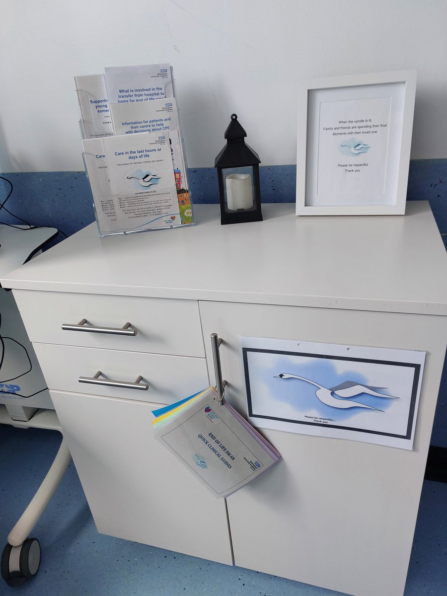 A beautiful trolley dedicated to all things #SWAN on B49, and their Quick Clinical Guide has full accessibility. Paperwork and memory making all kept neatly inside #DyingMattersWeek