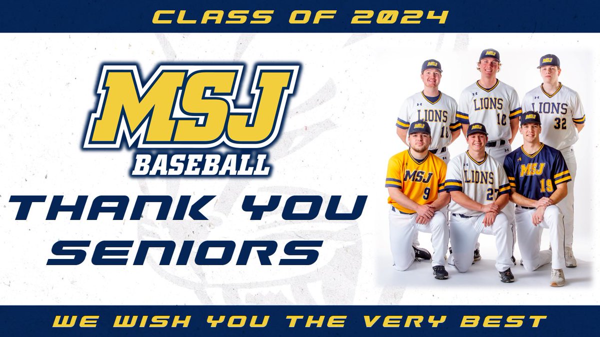 MSJ Baseball (@msj_baseball) on Twitter photo Thank you to our graduating seniors whose leadership and impact left an indelible mark on the program and was a key driver of this year’s tournament run.
You will be missed and are always welcome back! Thank you to our graduating seniors whose leadership and impact left an indelible mark on the program and was a key driver of this year’s tournament run.
You will be missed and are always welcome back!