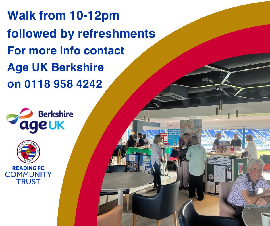 Today is the start of #DementiaActionWeek and this Thursday 16th May we are proud to raise awareness with a Dementia Walk around the @ReadingFC SCL Stadium pitch with @AgeUKBerks The walk begins at 10am and there will be refreshments afterwards from 12pm where there will also…