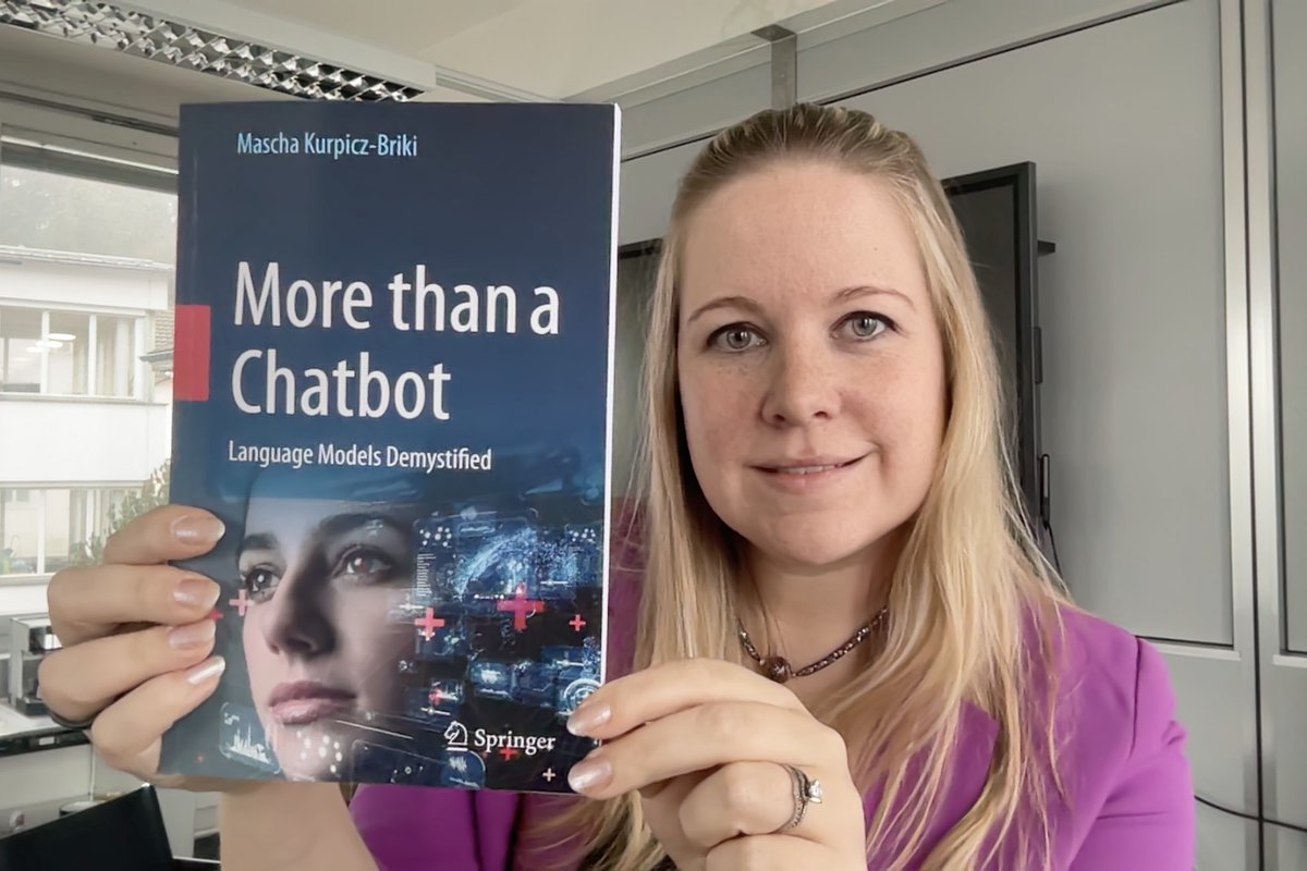 Masche Kurpicz-Briki with her new book link.springer.com/book/10.1007/9… that explains to everyone interested how Large Language Models (like ChatGPT) work!