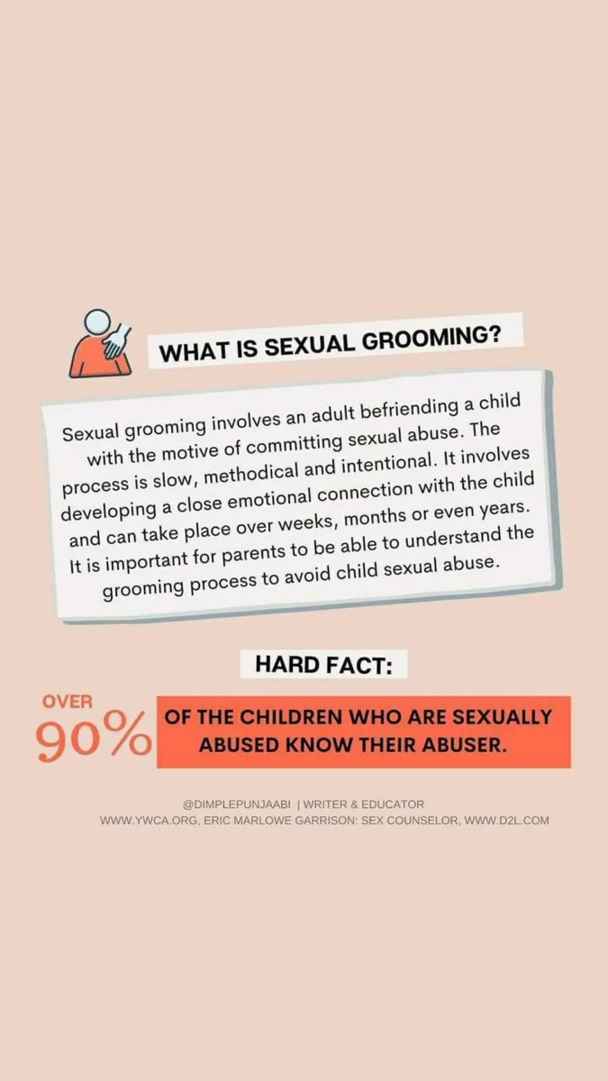 Parents & stakeholders should understand sexual grooming because it's a manipulative process used by predators to gain the trust of children or vulnerable individuals for the purpose of sexual abuse/exploitation. @YAMghana @UNICEFGhana @mohgovgh @MoGCSP_Ghana @YenkasaGh #EndSGBV