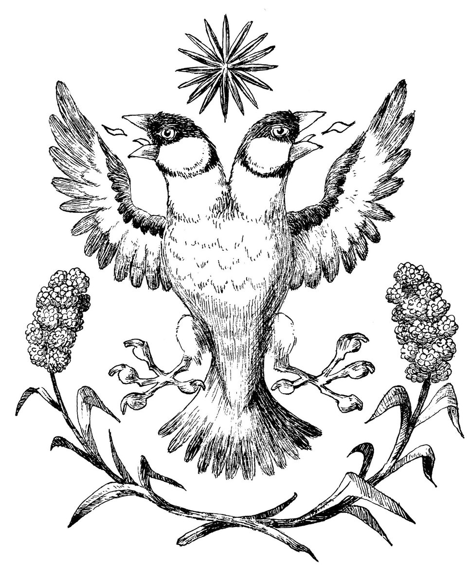 紋章「双頭の文鳥」