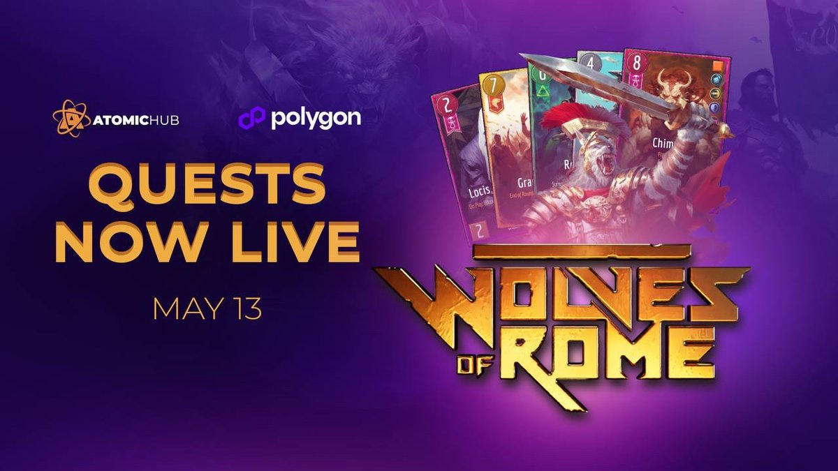 🐺 Get ready to embark on an unforgettable journey with our <a href="/0xPolygon/">Polygon</a> partner, <a href="/WolvesOfRomeTCG/">Wolves Of Rome 🩸⚔️</a>, where history intertwines with grim fantasy and legends come to life! ✨

Strategize with your trading cards or unleash hell itself—your destiny awaits on the battlefield! 🔥

🚀 Win