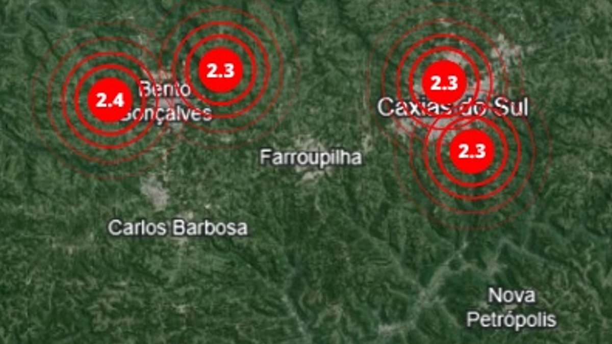 AGORA | Quatro tremores de terra atingiram três cidades da Serra Gaúcha, mostram sismógrafos da UnB e USP. ▶️ metsul.com/quatro-tremore…