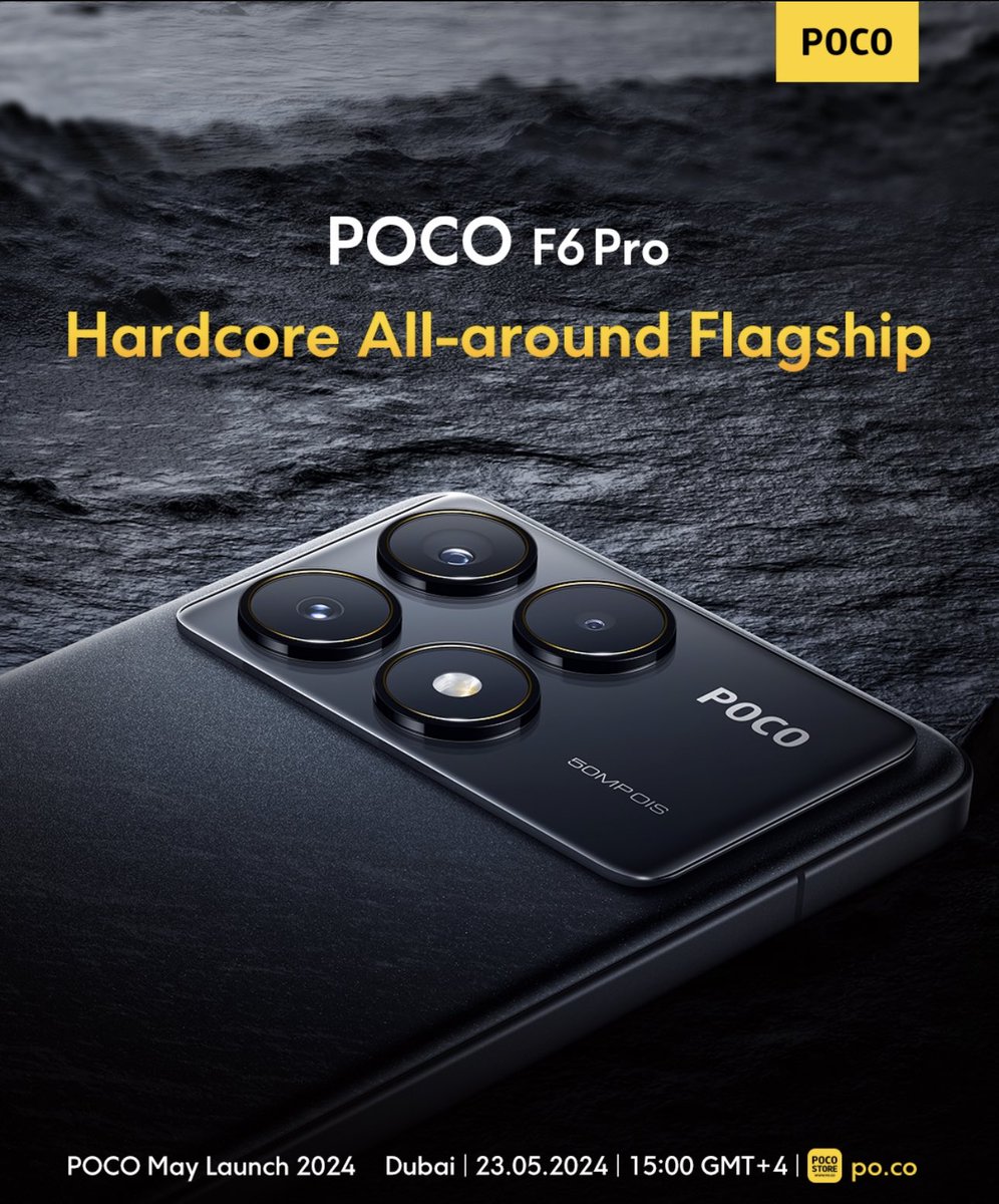 POCO F6 Pro also launching globally on May 23rd. #POCO #POCOF6 #POCOF6Pro