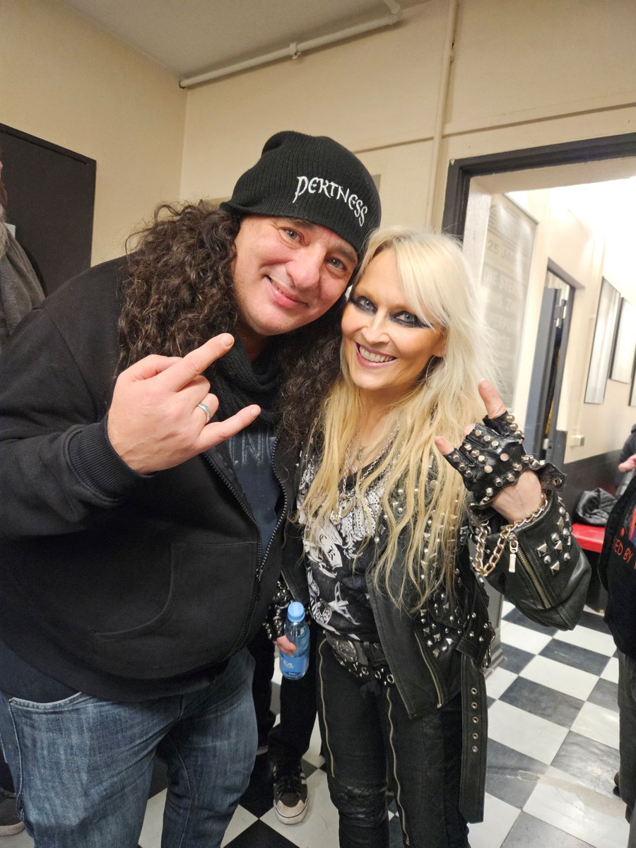 A very happy, heavy and healthy #birthday to #Gerre of #Tankard! #Cheers, mate! 🤘💪❤️🙏 #Love, #Doro - 'Here’s to those who wish us well; all the rest can go to hell!' @tankardofficial #doropesch #conqueress #warlock #allformetal #allweare
