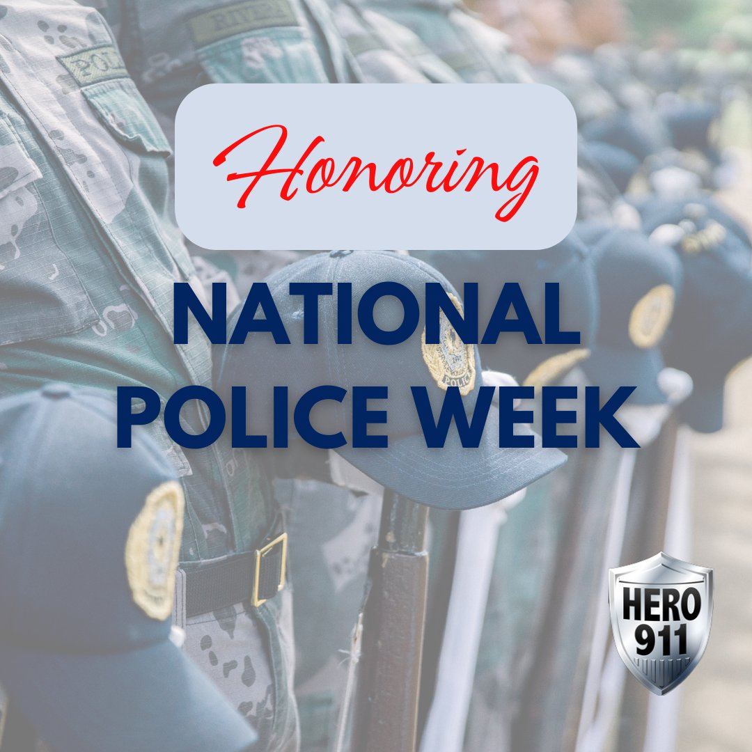 This week is #NationalPoliceWeek! It's a time designated to honor the men and women in law enforcement who put their lives on the line everyday to keep our communities safe 💙

#BackTheBlue #Hero911 #Heroes #LawEnforcement