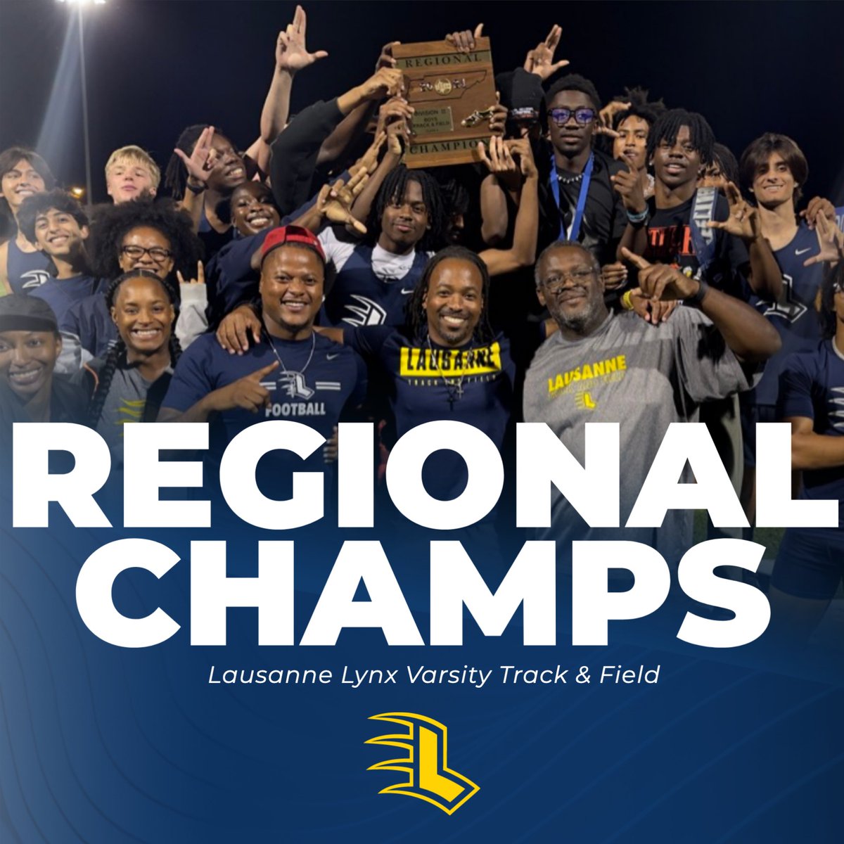 The boys track team punched 17 tickets in 10 events en route to the regional title Friday night for the boys, the first in school history. #LetsGoLynx #BeGreat