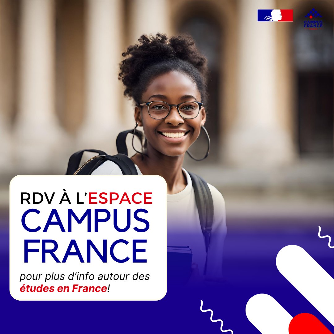 Tu aimerais partir faire tes #études 👨‍🎓 en #France ? Alors entre en contact avec @CampusFranceRw 👋 

📍 Espace #CampusFrance à l' @IF_Rwanda (25 KG 624 street)
📅 Mardi, mercredi et jeudi
🕒 De 14h30 à 18h

Nous vous attendons 😊 

#studyinfrance #étudierenfrance @CampusFrance