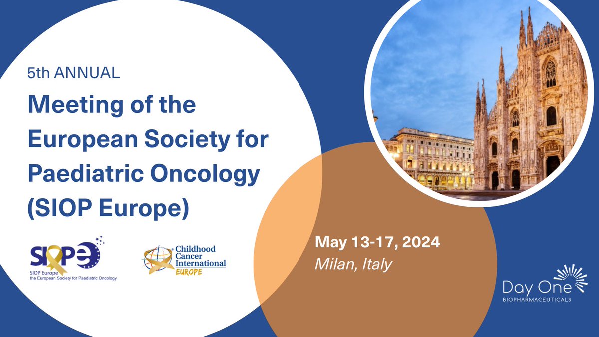 Looking forward to the 5th Annual @SIOPEurope Meeting this year! We can't wait to engage with international stakeholders to discuss the current priorities and needs of children with cancer #SIOPEurope2024