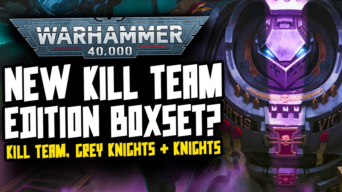 LET HYPE THE COMMENCE! It's looking like the Kill Team whispers were true and we are getting new rules plus a bunch of new models that will also affect Warhammer 40,000! On top of that, Knights and Grey Knights?! Yes, please! youtu.be/9Se7xegM34Q
