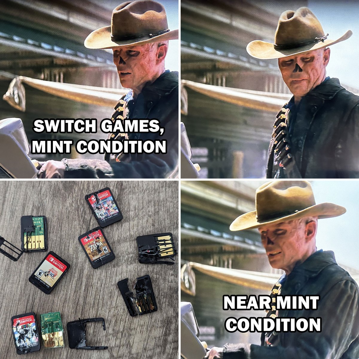 Just_Press_Play's tweet image. "Mint condition" 😂

#Fallout #NintendoSwitch #MintCondition #Memes