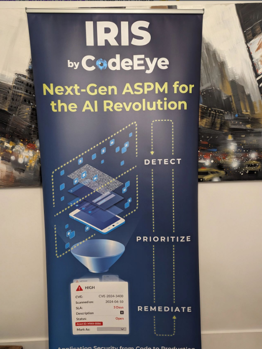 CodeEyeAI's tweet image. 📍 Meet us at booth G - 13 at the #WCISC Conference in Winnipeg to learn more about how CodeEye can safeguard your digital assets. From code to production, IRIS Next Gen ASPM, Real-time Security at the Source.

#Cybersecurity #IRIS #ASPM