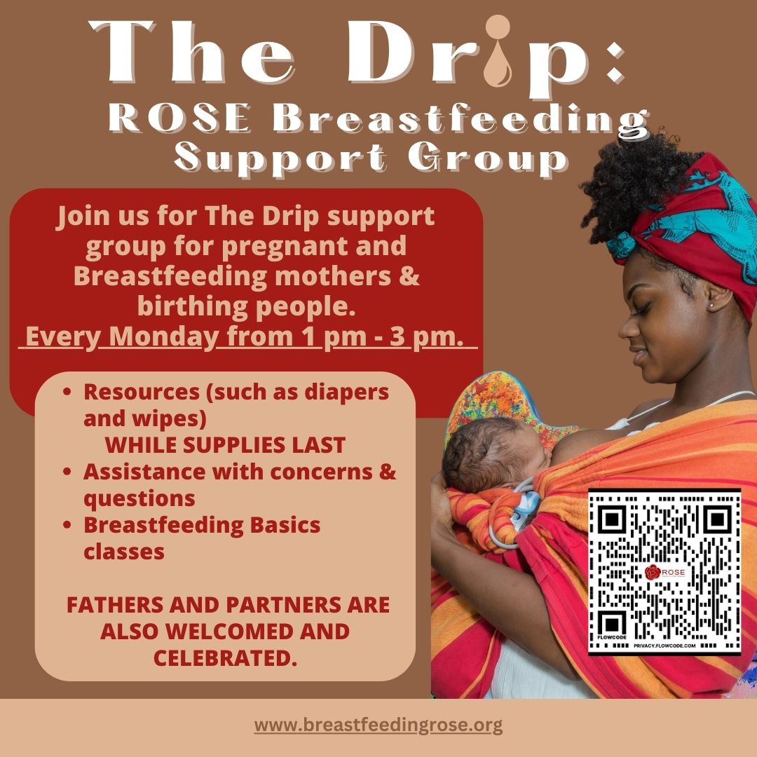 Join us every Monday from 1-3p where we gather with other expecting and breastfeeding moms, birthing people, and their partners to provide lactation info, classes, resources, and answer any questions or concerns. All are welcome! #rosheal #heal2health