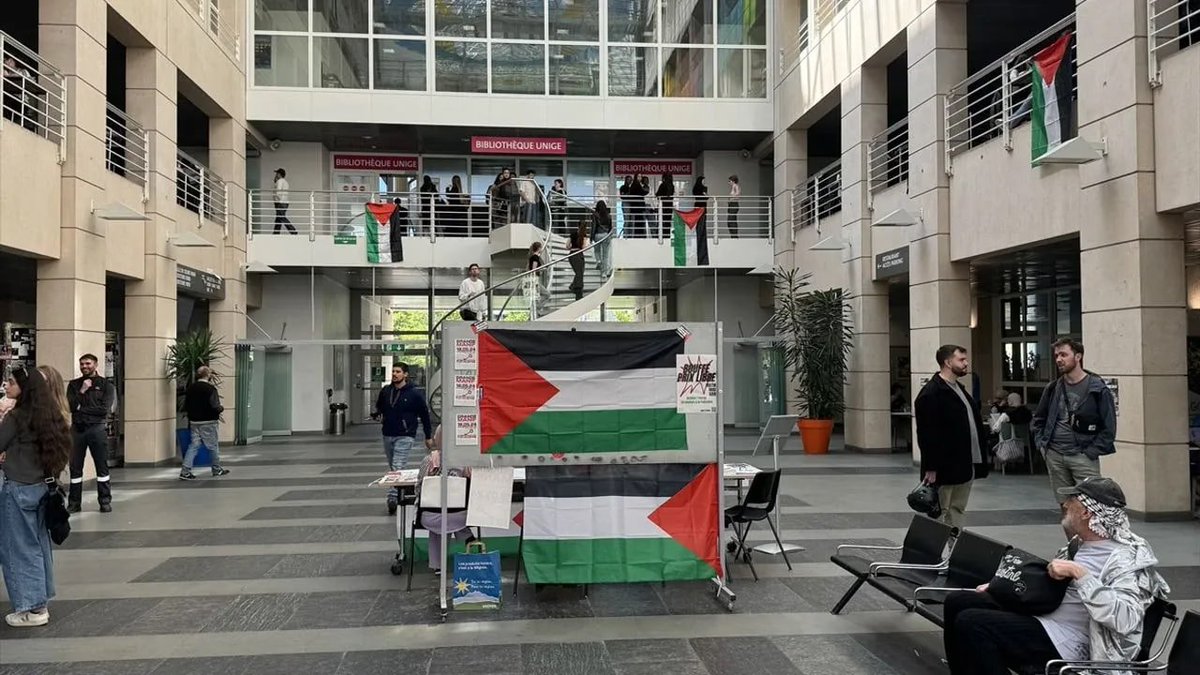 Cenevre Üniversitesi öğrencileri, üniversitelerinden Gazze için net tavır almasını talep ediyor ortadoguhaber.com/cenevre-univer…