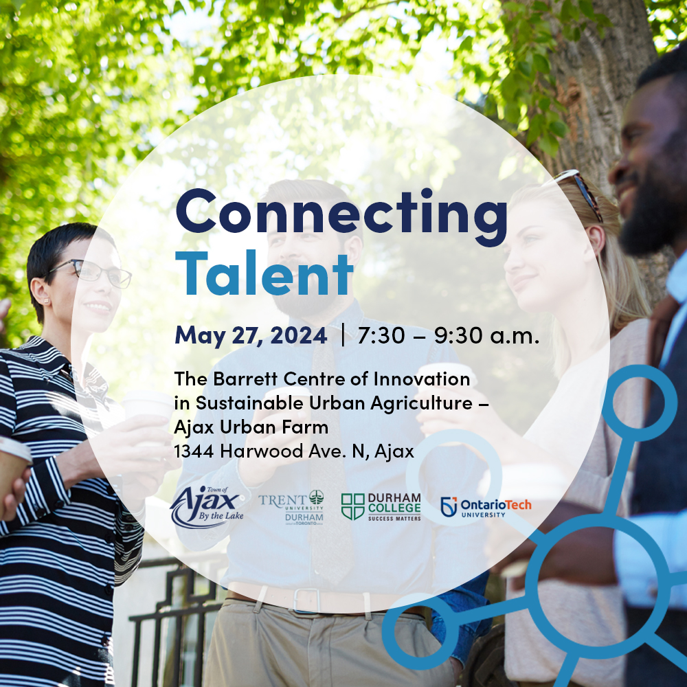 Register for the Connecting Talent event! Businesses who attend will network directly with the College and Universities and learn more about how they can make use of capstone, intern, co-op and other student employment programs. ▶️ ajax.ca/ConnectingTale…