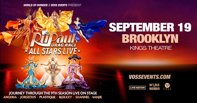 JUST ANNOUNCED: Start your engines race chasers, because RuPaul's Drag Race All Stars LIVE is coming to Brooklyn on September 19! 🏁 Snatch those tickets this Friday at 10 AM, or sign up for our newsletter to get early access on Thursday at bit.ly/3QzK73j