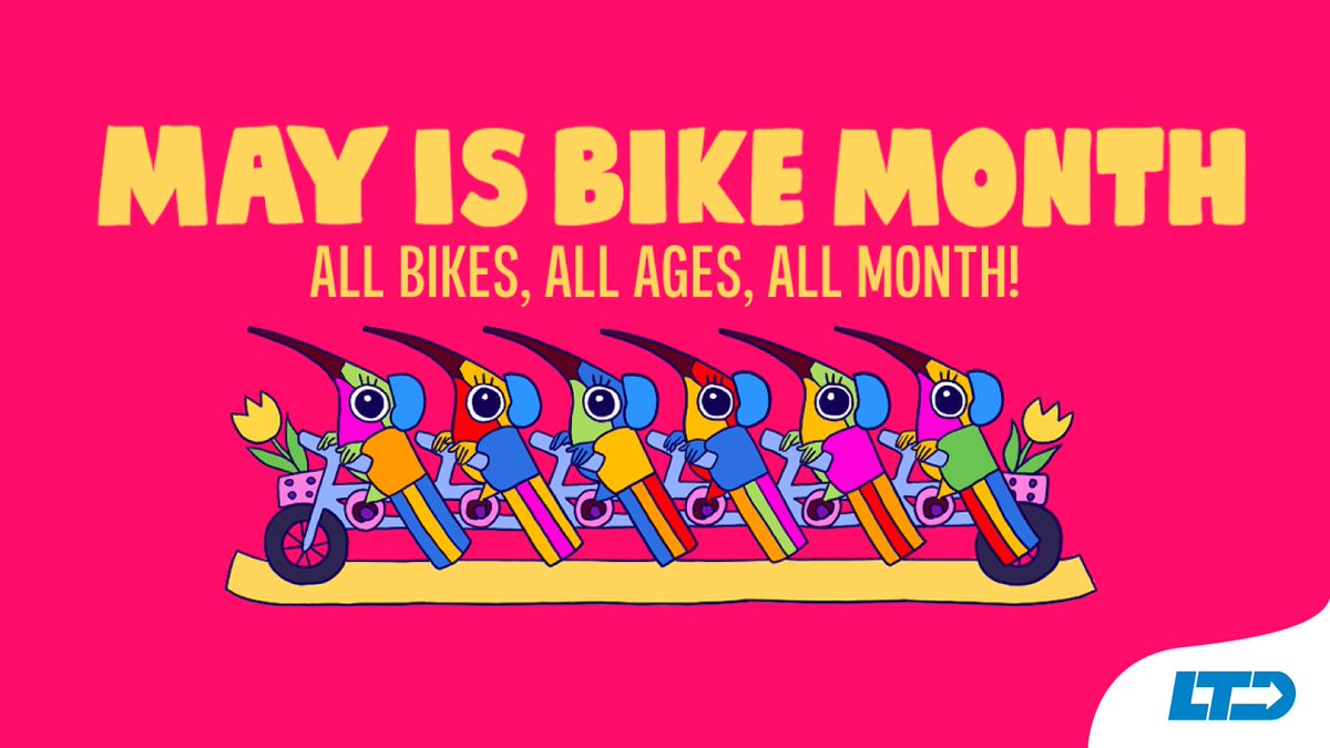 Join us in celebrating May is Bike Month with group rides, events, and more throughout the entire month. Watch a full tutorial video about taking your bike on the bus and get step-by-step instructions on our website! zurl.co/61kd