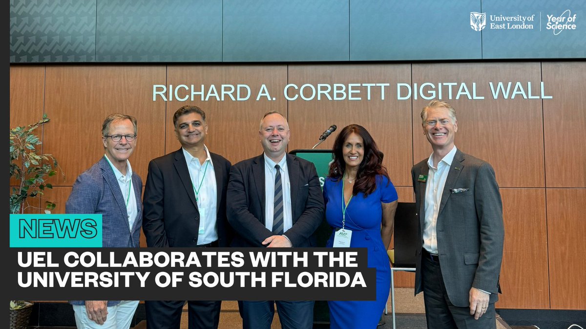 We're pleased to announce a new formal collaboration with the University of South Florida that will foster innovation, enhance student opportunities and drive impactful research. 🤝 Read more about the partnership 👉 uel.ac.uk/about-uel/news… @USouthFlorida @PMMarshall