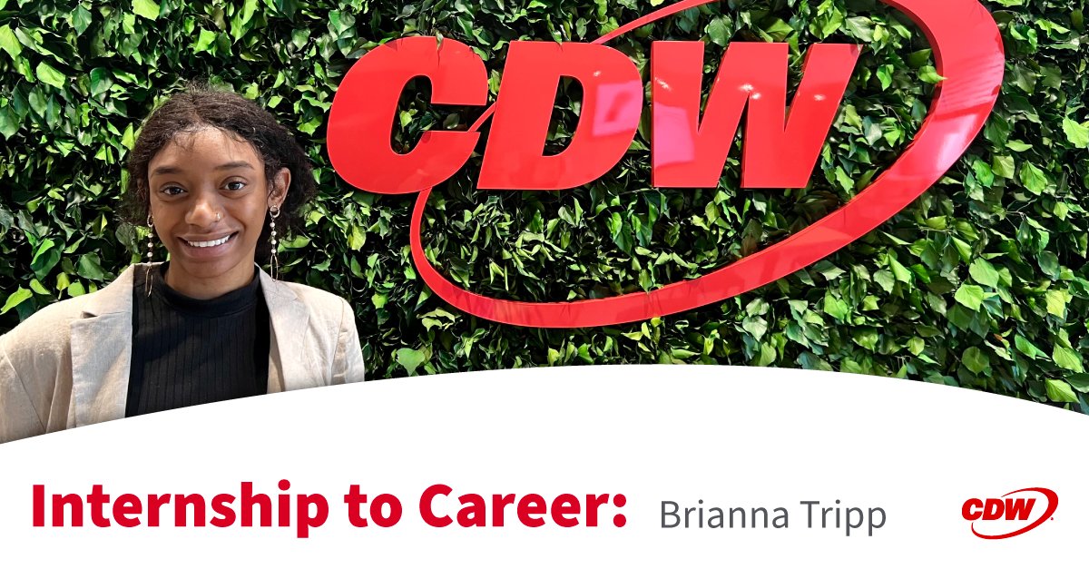 “Since my internship at CDW, I have felt that this is a company that puts people first.” See what makes #LifeAtCDW stand out for Site Reliability Engineer Brianna Tripp, what a normal day looks like and more. cdw.social/3yhjOJ7 #WorkCulture #ProfessionalDevelopment