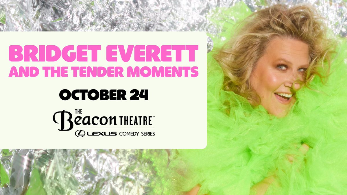 JUST ANNOUNCED: Bridget Everett will perform at the Beacon on Oct 24! Access presale tickets starting this Wed, May 15 at 10am with code SOCIAL.

Tickets go on sale to the general public on Fri, May 17 at 10am.