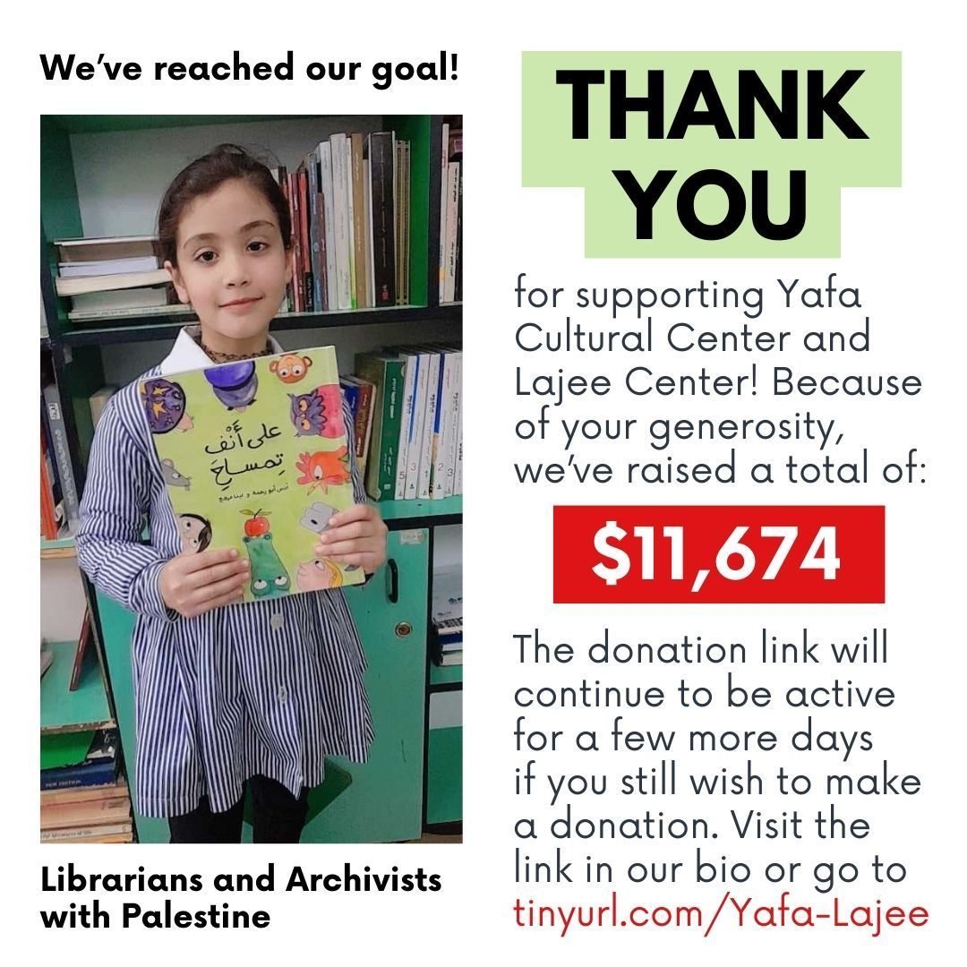 Librarians and Archivists with Palestine tweet media